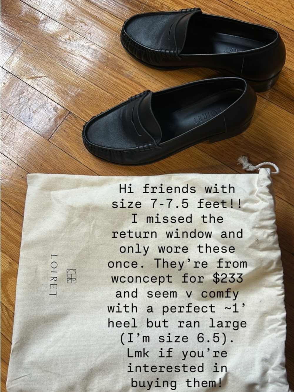 Black Leather Penny Loafers
